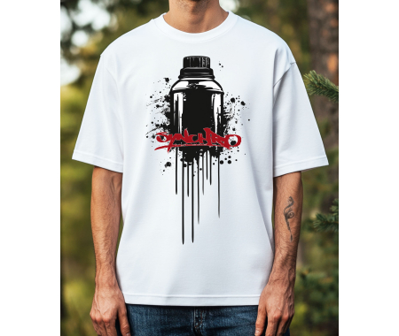 koszulka Pucha 1, Synchro . T-shirt jakości premium SUB439 biała koszulka oversize 100% bawełna